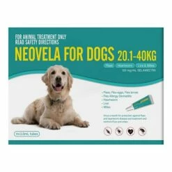 Neovela (Selamectin) Spot-On For Large Dogs 44 To 88.1lbs (Aqua)