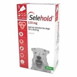 Selehold (Selamectin) For Medium Dogs 22-44lbs (Red) 120mg/1.0ml