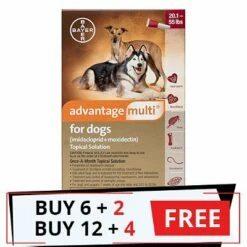 Bayer Advantage Multi (Advocate) Large Dogs 20.1-55 Lbs (Red)