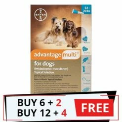 Bayer Advantage Multi (Advocate) Medium Dogs 9.1-20 Lbs (Aqua)