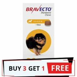 Bravecto For Toy Dogs 4.4 To 9.9 Lbs (Yellow)