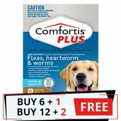 Comfortis Plus (Trifexis) For Very Large Dogs 27.1-54 Kg (60.1 - 120lbs) Brown