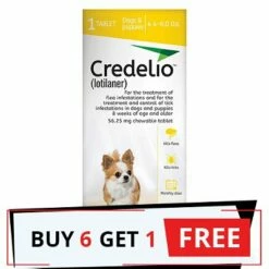 Credelio For Dogs 04 To 06 Lbs (56.25 Mg) Yellow