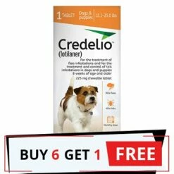Credelio For Dogs 12 To 25 Lbs (225mg) Orange