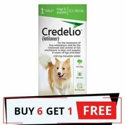 Credelio For Dogs 25 To 50 Lbs (450mg) Green