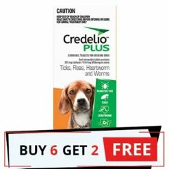 Credelio Plus For Medium Dog 5.5-11kg (Orange)