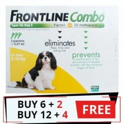 Frontline Plus (Known As Combo) For Small Dogs Up To 22lbs (Orange)
