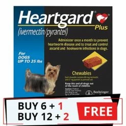 Heartgard Plus Chewables Small Dogs Up To 25lbs (Blue)