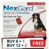 Nexgard Chewables For Extra Large Dogs 60.1-120 Lbs (Red) 136mg