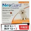 Nexgard Chewables For Small Dogs 4-10lbs (Orange) 11mg