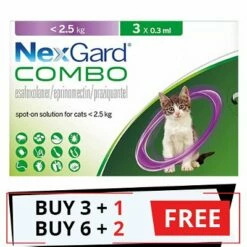 Nexgard Combo For Cats Upto 5.5lbs