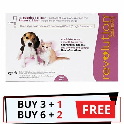 ZOETIS Revolution For Kittens / Puppies (Pink) -Headsupfortails Shop revolution for kittens puppies pink free bf23