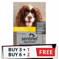 Sentinel Spectrum Yellow For Dogs 25.1-50 Lbs