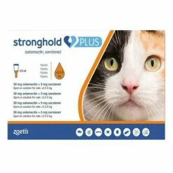 ZOETIS Stronghold Plus For Medium Cats 5.5-11lbs (2.5-5Kg) Orange